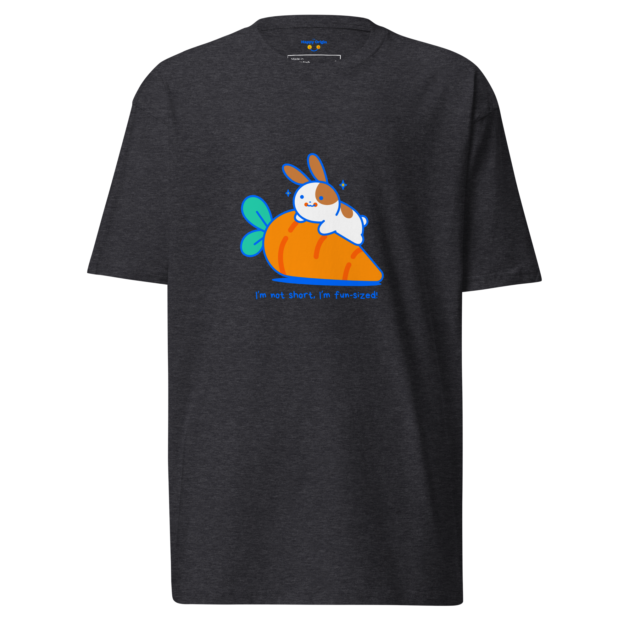 Fun size rabbit dark grey tee