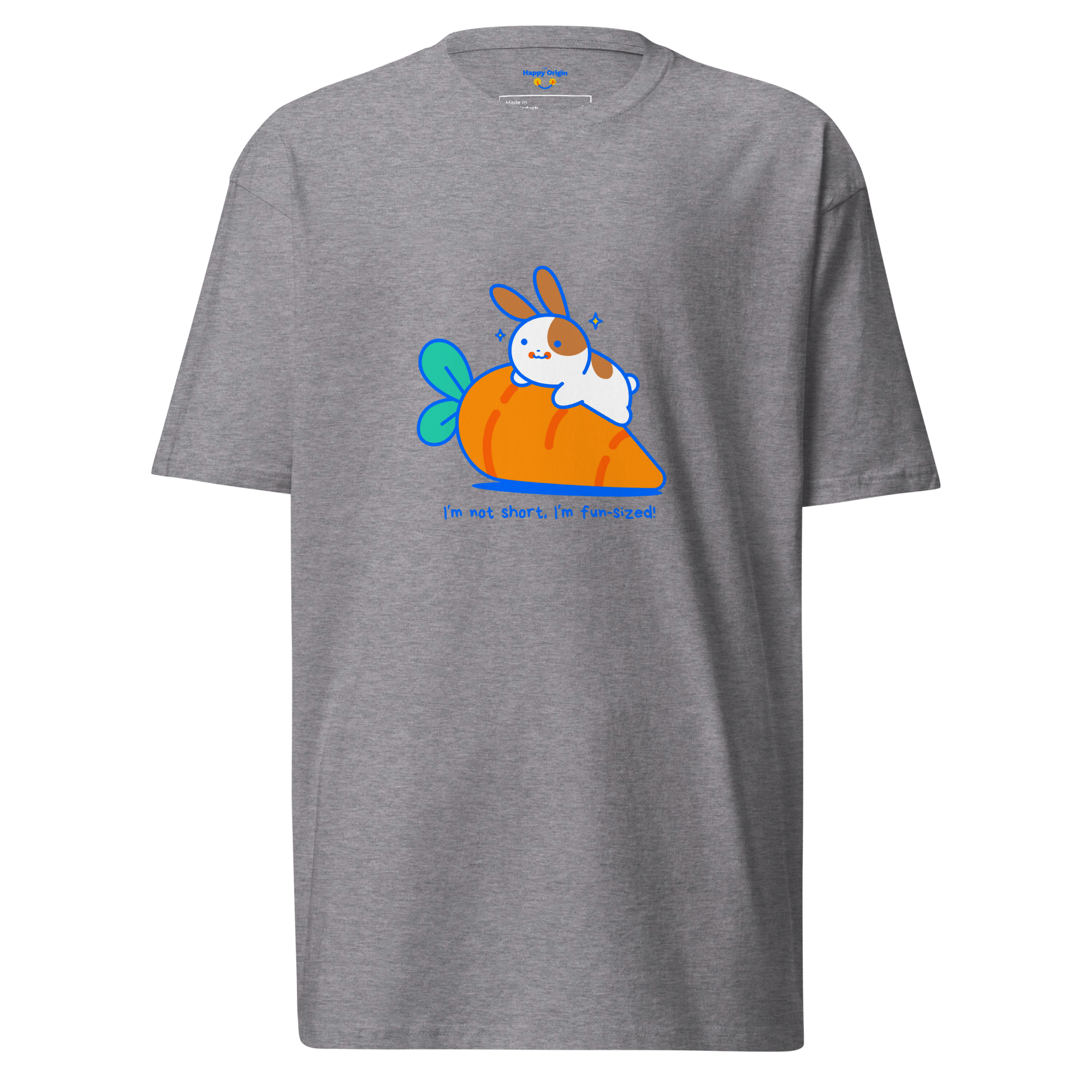 Fun size rabbit grey graphics tee