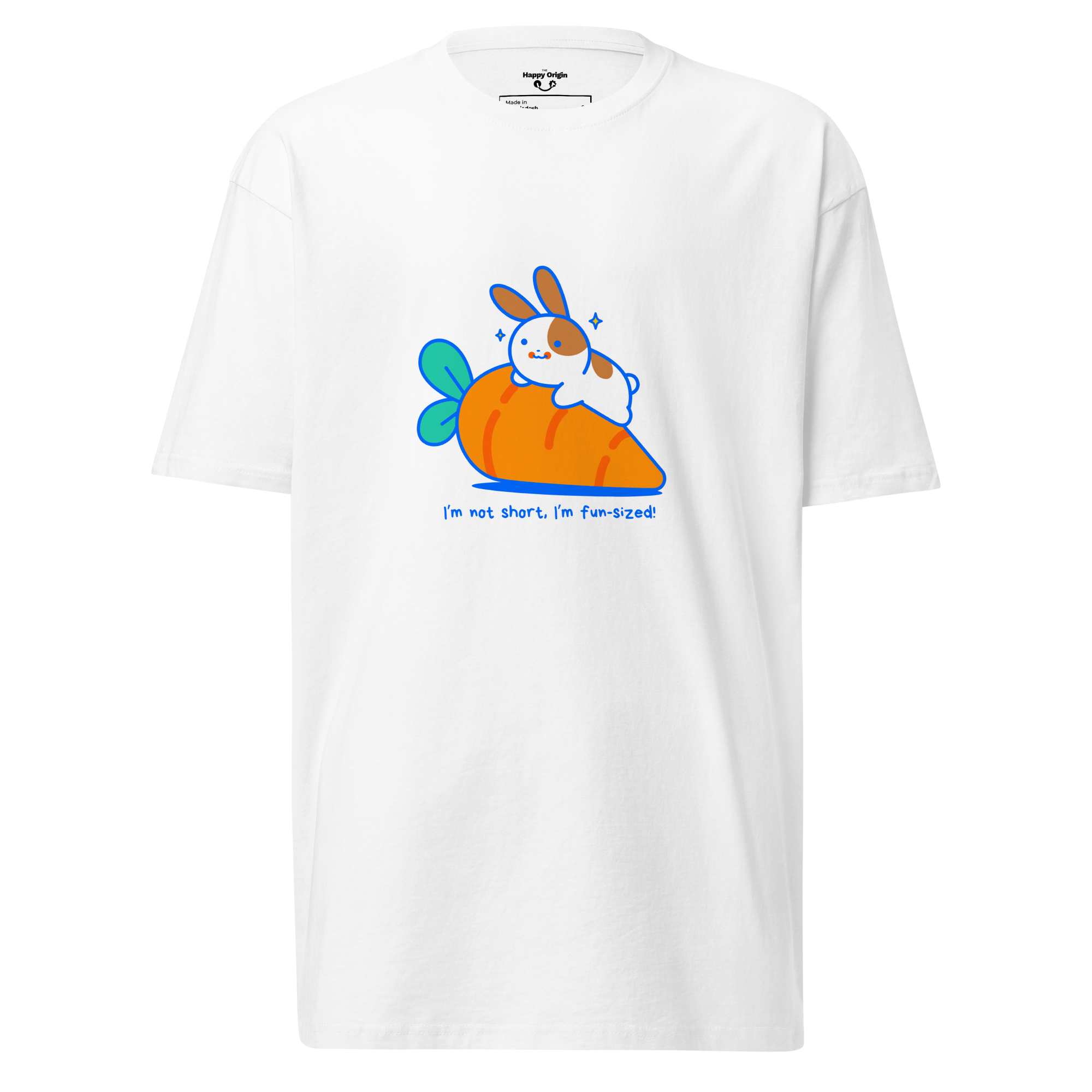 Fun size rabbit white graphics tee