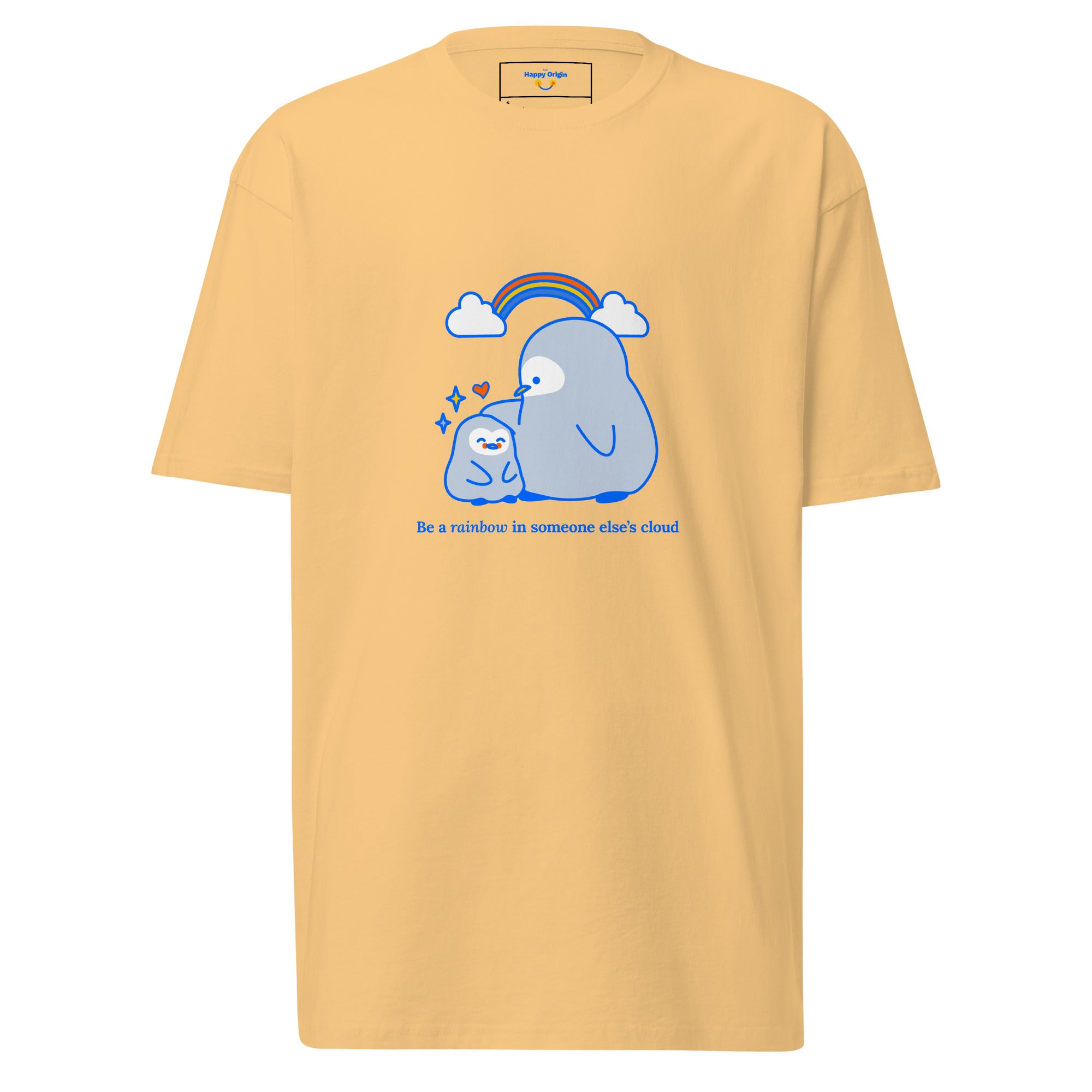 The Happy Origin - Be a Rainbow orange T-shirt