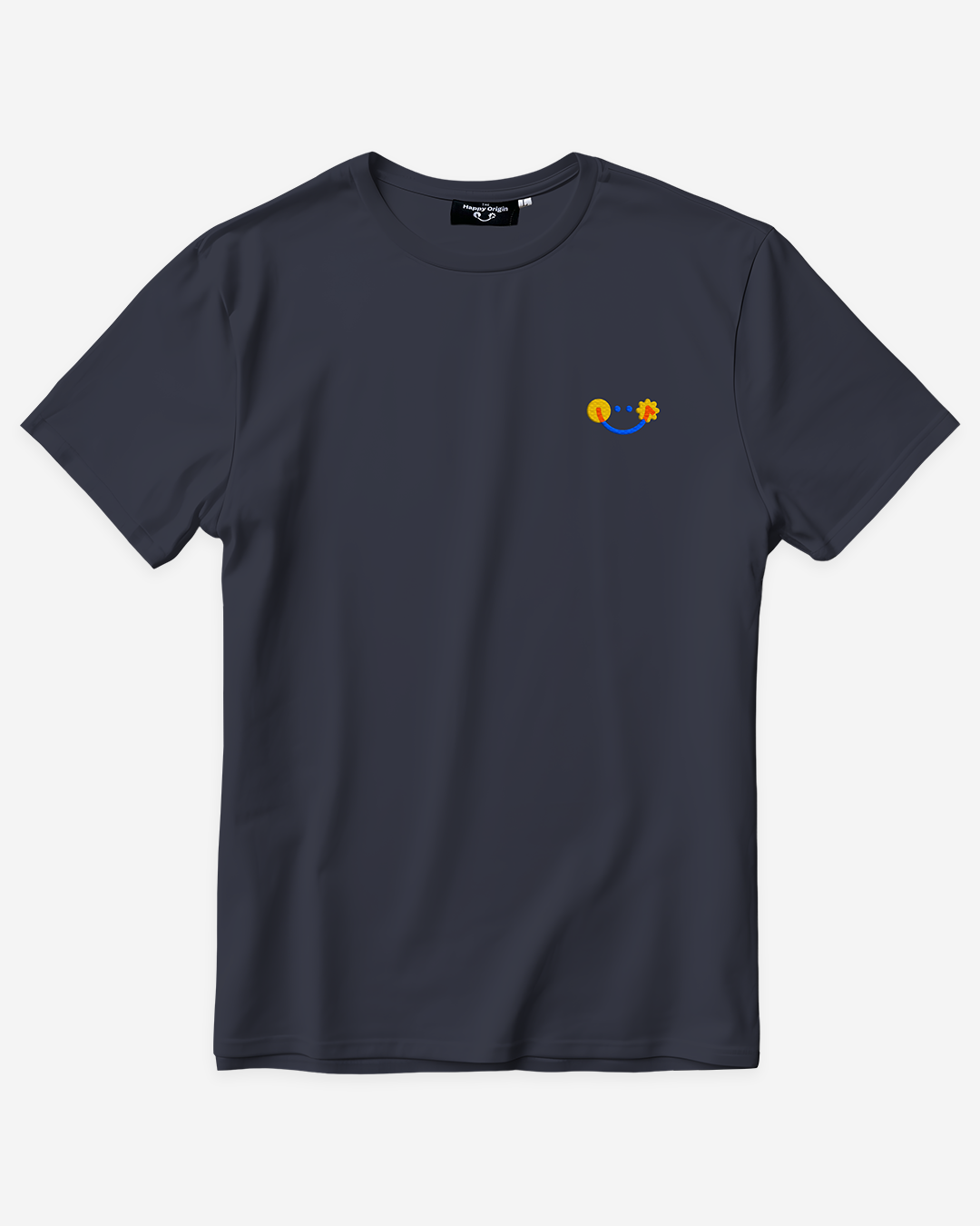 The Happy Origin premium happy tee dark grey